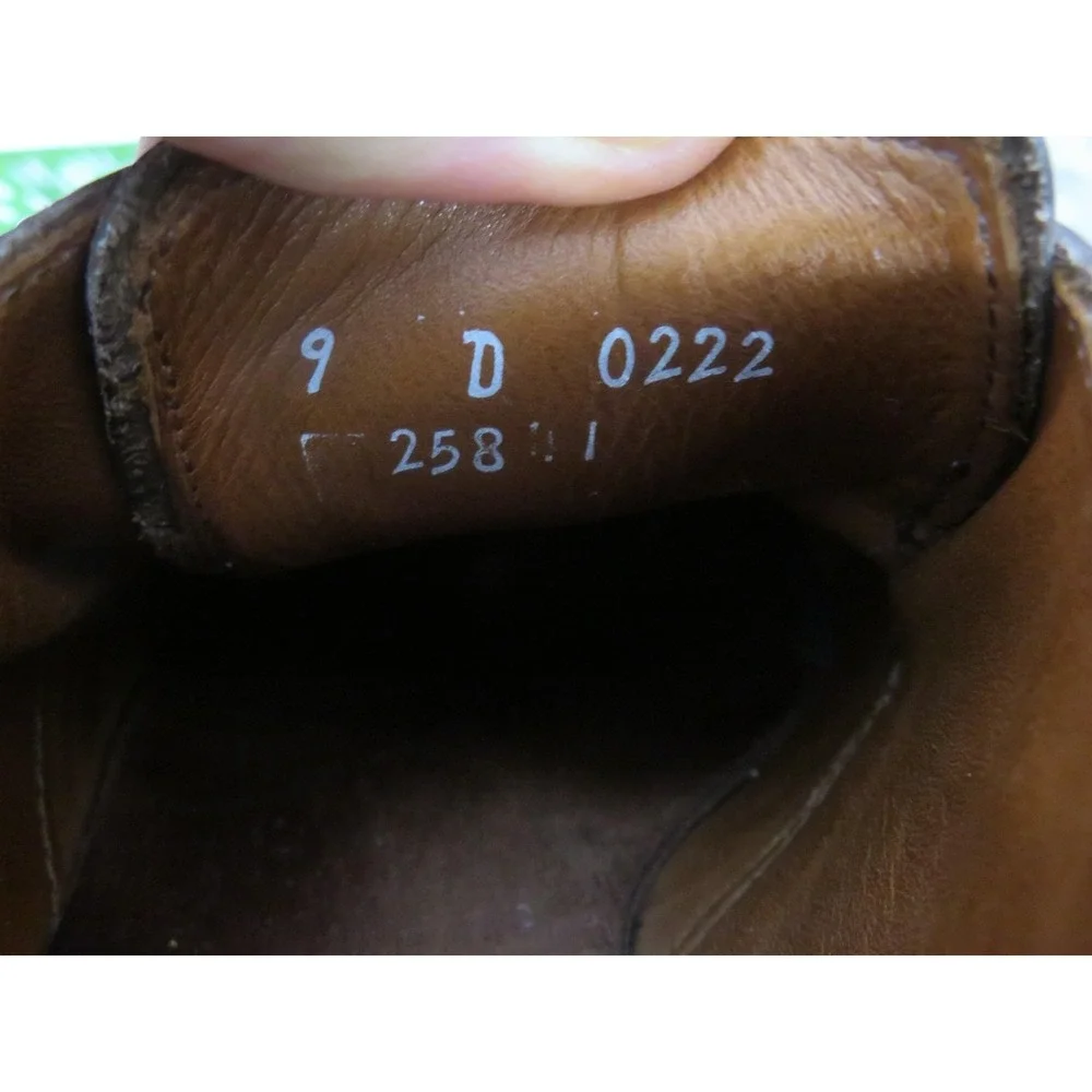 Allen Edmonds Norwich Shoes Mens Size 9 D Brown Monk Strap Made USA Leather